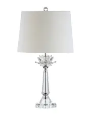 JONATHAN Y Day 24.5in Crystal LED Table Lamp