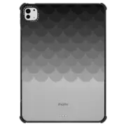iPad Pro 11-inch (M4) iPad Impact Case Charcoal Ombre Scales Transparent