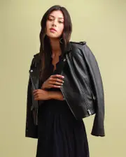 [Belle & Bloom] Just Friends Leather Jacket - Black