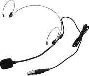 Totority Headset Headworn Microphone Over Ear Hanging Condenser Mic for Wireless System Single Earhook Headset Head Mic Head-Mounted Microphone Small