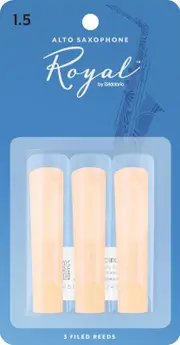 Rico Royal Alto Sax Reeds, Strength 1.5, 3-pack