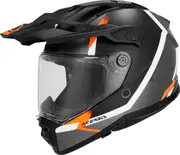 Acerbis Attack, adventure helmet , color: Matt Black/Grey/White/Orange , size: M