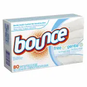 9 Pack Fabric Softener Dryer Sheets, Fragrance Free, 80-Ct. 80070