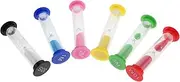 SUPVOX 12pcs Colorful Hourglass Timer Engaging Sand Clocks for Management Brushing Teeth Cooking and Educational Activities Home Office and School