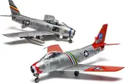 North American F-86F Sabre Aircraft w/ 2 Schemes1/48 Level 2 Model Kit by Airfix