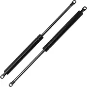 X AUTOHAUX 400mm/15.75" Gas Struts 600N Gas Springs Black Carbon Steel 2 Pcs RV Car Toolbox Lid Storage Box Cover Cabinet Door Cover
