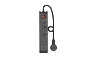 Monster 2 Port Surge with USB-C/USB-A - Black [MT-FPU30WB]