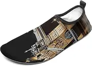 [BTCOWZRV] Water Shoes for Women Men Night London Tower Bridge Water Sports Shoes Slip-on Breathable Lightweight Athletic Aqua Sock