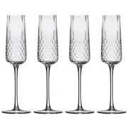4pc Tempa Jasper 200ml Crystal Champagne Glass Party Glassware Wine Drinking Set