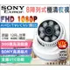KINGNET 監視器攝影機 AHD 室內吸頂半球 SONY 1080P TVI CVI 類比 UTC 混合型 300萬鏡頭 台灣製造 切換鍵 攝像頭