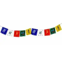在飛比找樂天市場購物網優惠-[綺異館] 巳加持-西藏天馬旗 六字真言 五色旗 「嗡嘛呢叭