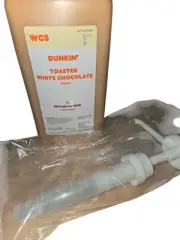 Dunkin Donuts Toasted White Chocolate Swirl 64 Oz Jug With Pump