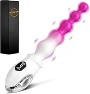 Anal Beads Butt Plug Adult Sex Toys for Men Women Couples, Rechargeable Anal Plug Bullet Vibrator Waterproof G-spot Stimulator Prostate Massager, Sex Toys G Spot Vibrator for Beginners