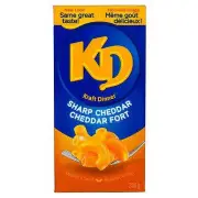 Kraft Dinner, Sharp Cheddar, Macaroni & Cheese, 200g/7oz