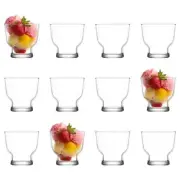 12x LAV 240ml Petit Glass Ice Cream Bowls Fruit Sundae Dessert Dishes Set