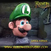 Luigi latex mask / super Mario bros / Nintendo 64 / super Nintendo