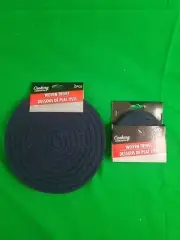 Set Of Cooking Concepts Woven Trivet Coasters Navy Blue 3 Pc 4" And 2 Pc 8" NEW