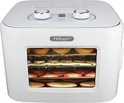 TODO 400W Food Dehydrator Stainless Steel Interior Preserve Yogurt Fruit Dryer Jerky Maker - White