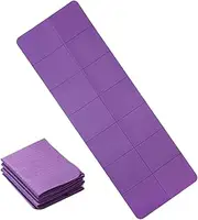 Travel Yoga Mat - 72.05 Inches Folding Exercise Mat - Foldable Portable Gym Mattress - Non Slip Double Sided Design Workout Mat With Carry Bag For Yoga, Pilates