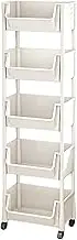 Rolling Cart - Multi-Layer Storage Trolley for Easy Mobility | Space-Saving Organizer Rack, Ideal Utility Shelf for Kids’ Books, Snacks, and Supplies in Study Areas or Classrooms