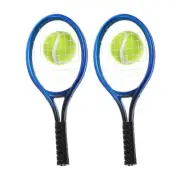 1 Set Mini Tennis Racket and Ball Set for Dollhouse Sports Ornaments Mini