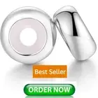 Sterling Silver Bead Spacers Clip Lock Stopper Charm Pandora Bracelet Beads NEW