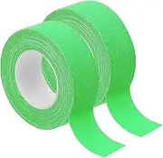 uxcell 1 Inch x 33 Feet Neon Gaffer Cloth Tape, 2 Roll Fluorescent Adhesive Tape Black Light Glow Tape for Stage Party Play Grid DIY Art Crafts, Green