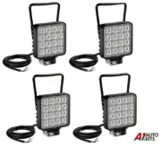 12V 24V Led Work Lights 4x Handle Switch Combo 16W Truck TODOTERRENO ATV Boat
