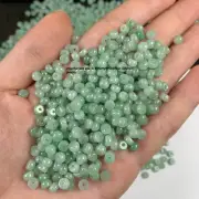 20pcs Real Grade A Natural Green Jade Jadeite 4.5mm Abacus Loose Beads For Diy