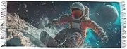 [XYMZR] Women’s Scarf Astronaut Spacesuit Snowboard Soft Warm Long Scarves Shawl Wrap for Winter Autumn Spring Travel Office Home, Multi-colored