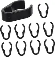 Abaodam 10Pcs Mic Cable Holder Clips Durable Cord Clamps for Microphone Stands Lightweight Portable Design for Keyboard Light Stands Easy Snap Installation