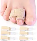 Broken Toe Wraps 6 Pack Cushioned Bandages Hammer Toe Separator Splints, Toe Str
