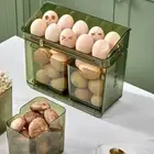 Large Capacity Egg Container 10 Grids Fridge Egg Storage Box Kitchen