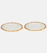 [Les-Ottomans] Les-Ottomans Bamboo set of 2 ceramic charger plates