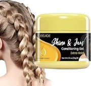 Shine and Jam Conditioning Gel - Natural Ingredients 50g Fast Drying Hair Styling Cream,Strong Hold Hair Pomade for Men, Hair Shine Wax Like Flake Hair Gel, Locking Gel for