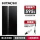 HITACHI日立 595公升變頻琉璃對開冰箱-琉璃黑RS600PTW