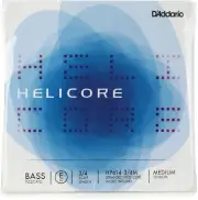 D'Addario HP614 3/4M Helicore Pizzicato Double Bass E String - 3/4 Size