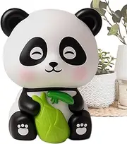 Panda Bobblehead Figurine, Solar-Powered Car Dashboard Ornament, 2.76x2.56x3.5 inches Cute Wobble Toy, Fun Auto Interior Decor, Adorable Desk and Vehicle Accessory