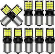 TGMGADANTV 100pcs Signal Lamp P21w Led Ba15s 1156 Py21w Bau15s Bulb 3157 T25 T20 7443 White 1157 Led Bay15d P21/5w Turn Brake Backup Light Car signal lights(3157 P27-7W T25,White)