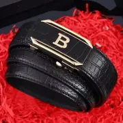 Luxury Designer Leather Belt Crocodile Automatic Buckle Waist Belt for Jeans