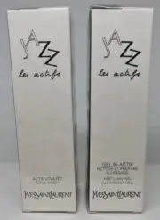 JAZZ YSL Yves Saint Laurent 75ml Active Vitality & 75ml PreShaving Cleansing Gel