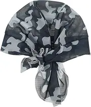 [BESTYASH] Multi-Functional Head Wrap Hat Cycling Hiking Sports Headscarf Camouflage Print Men's Running Cap for Outdoor Activities