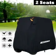 2 Passenger Golf Buggy Cart Cover Rain Outdoor Storage For EZ GO Club Car Yamaha