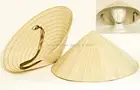 12 Vietnamese Asian Oriental Straw Palm Bamboo Leaf Farmer Garden Rice HATS