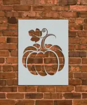 Thanksgiving Pumpkin Leaf Stencil