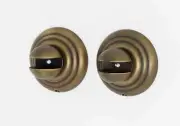 Alno A9050-AEM Embassy Bath Glass Shelf Brackets Only Antique English Matte