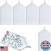 6pcs Large White Diamond Art Painting Trays, 6.3x3.1 Inch White Bead Sorting