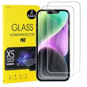 [2 PACK] For Apple iPhone 14 Screen Protector Tempered Glass Screen Protector Film Guard