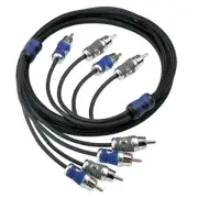 NEW Kicker 46QI44 Q-Series Interconnect 4 Meters 4-Channel RCA Cable 1-YR WRTY