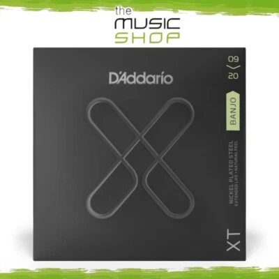 D'Addario XT 9-20 Light NPS Coated 5 String Banjo Strings - XTJ0920
